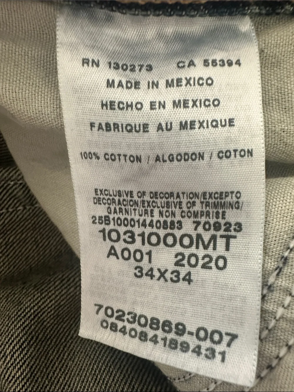 Wrangler Relaxed Fit Jeans 34x34